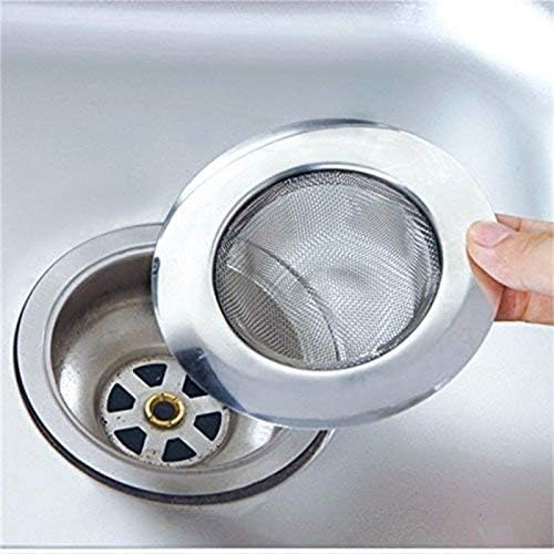 SHOPHOUSSES STREET Kitchen Sink Strainer, Heavy Duty Stainless Steel Strainer, Kitchen Drain Basin Basket Filter Stopper Drainer Sink Jali (Pack of 1) - Image 1