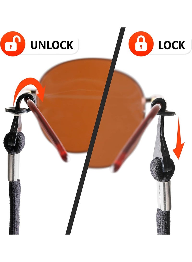 حامل نظارات بعقد للعنق - أربطة نظارات للرجال والنساء - سلاسل نظارات شمسية