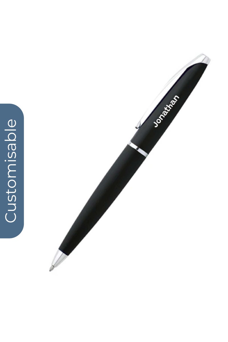 Cross Personalised Cross ATX® Basalt Black with Polished Chrome Appointments Ballpoint Pen - Image 1
