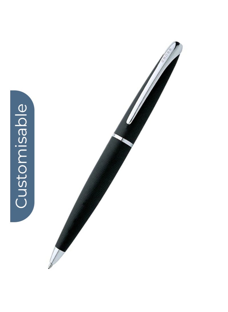 Cross Personalised Cross ATX® Basalt Black with Polished Chrome Appointments Ballpoint Pen - Image 2
