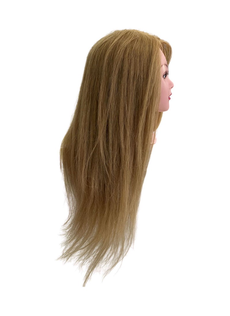 globalstar Globalstar Mannequin Training Head With 100% 24 inches Human Hair Blonde Color HJ-102  - Image 5