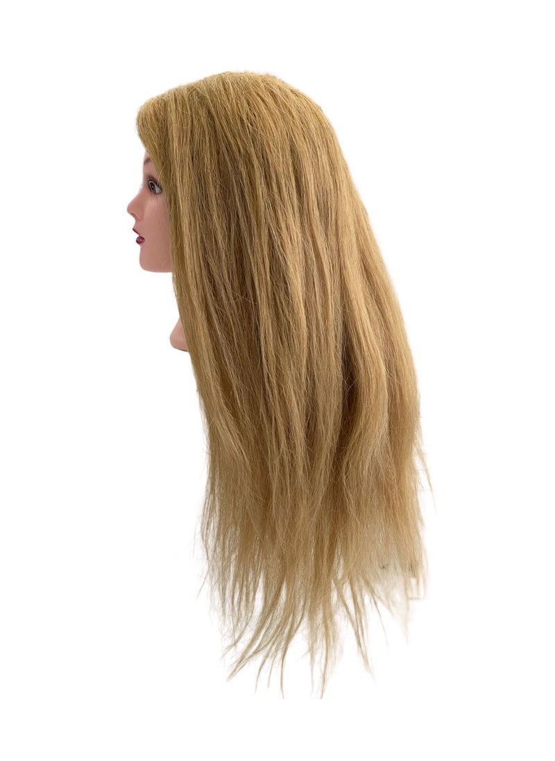 globalstar Globalstar Mannequin Training Head With 100% 24 inches Human Hair Blonde Color HJ-102  - Image 4
