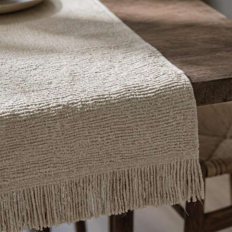 Pan Home Paolo Linen Slub Table Runner 180x40cm - Ecru - 175PSF9900130 - Image 2