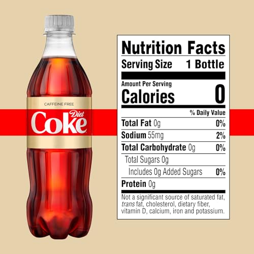 Diet Coke Caffeine Free Soda Soft Drink, 16.9 fl oz, 6 Pack - Image 4