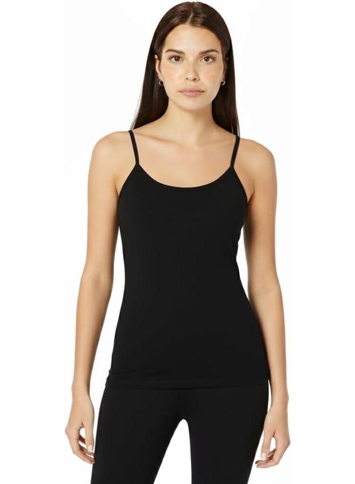 Comodo Women's Classic Cotton Camisole Bretelle Top, Sleeveless, Slim Fit, Bodywear Basic Top - Image 1
