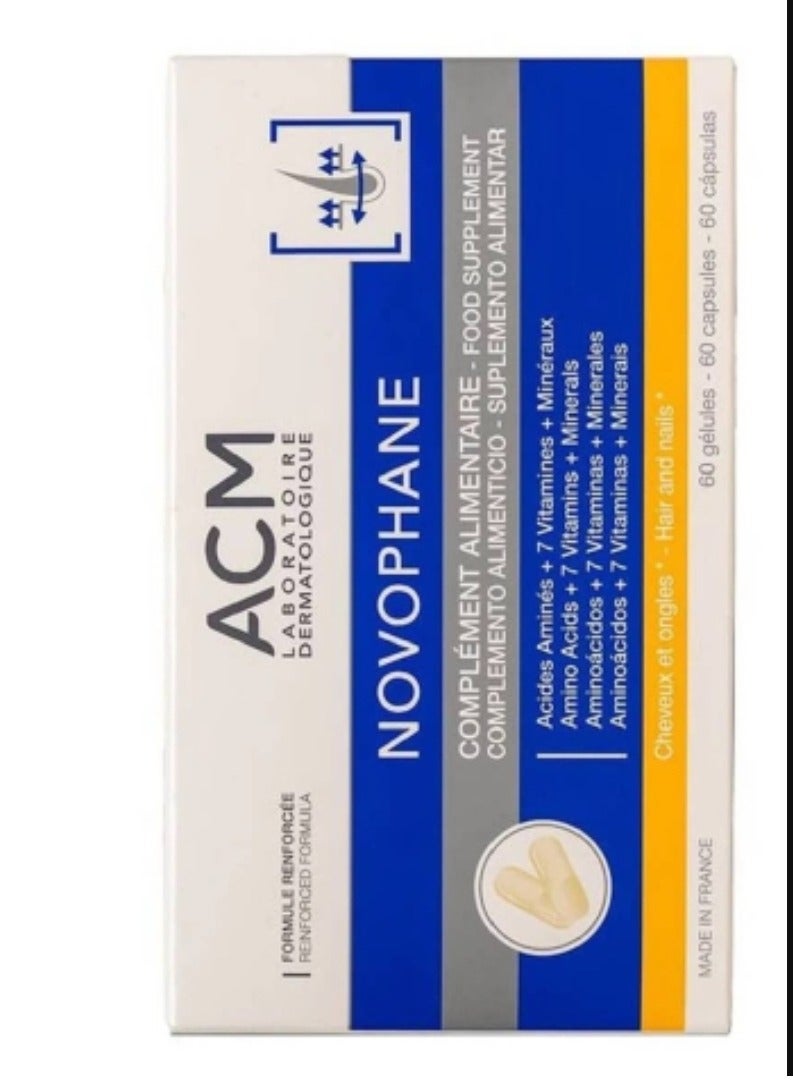 ACM Novophane Anti Hair Loss Treatment Nails Fragility - 60 Capsules