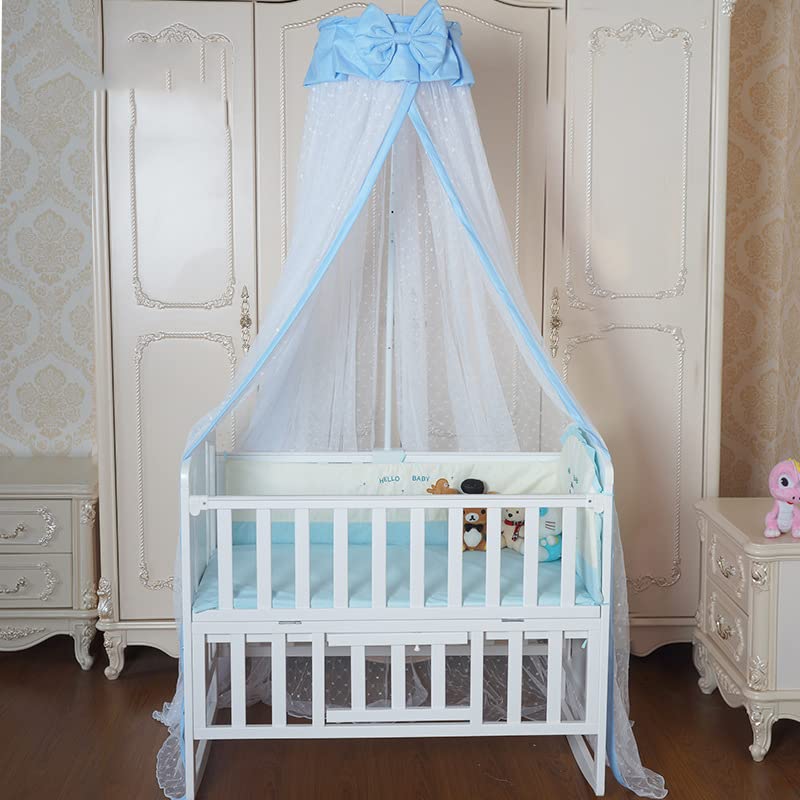 Joylife Baby Netting Baby Toddler Bed Crib Dome Canopy Netting (Blue) - Image 1