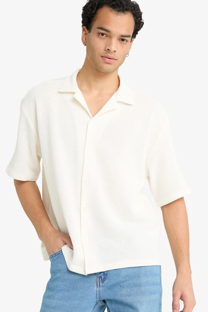 Defacto Boxy Fit Cotton Polo Shirt