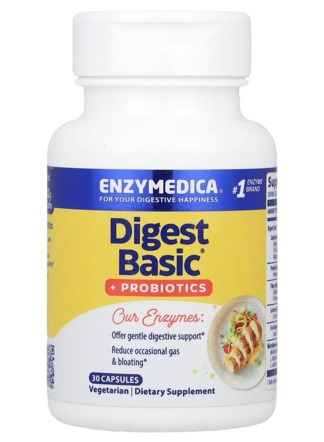 ENZYMEDICA Digest Basic® + Probiotics 30 Capsules