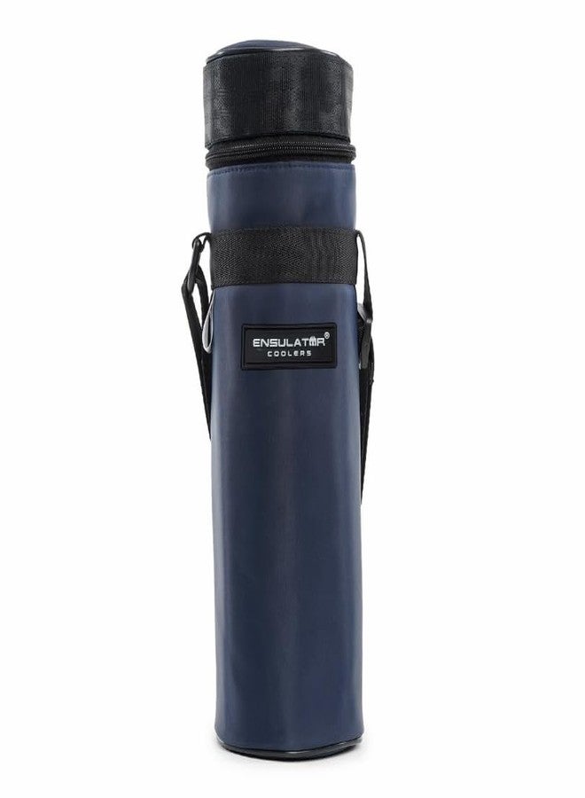 ENSULATOR Insulated Water Bottle Bag 1 Liter| Blue | 2021 Silk Touch Polyester Sleeve Cover | - Image 1