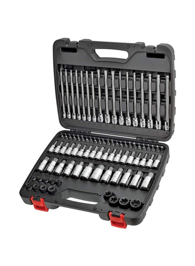 Carbyne Master Hex & Torx Bit Socket Set, 84 Pieces | SAE & Metric - S2 Steel Bits, Chrome Vanadium Steel Sockets, Corrosion Resistance, Durable Storage Case | 1/4", 3/8" & 1/2" Drive - Image 1