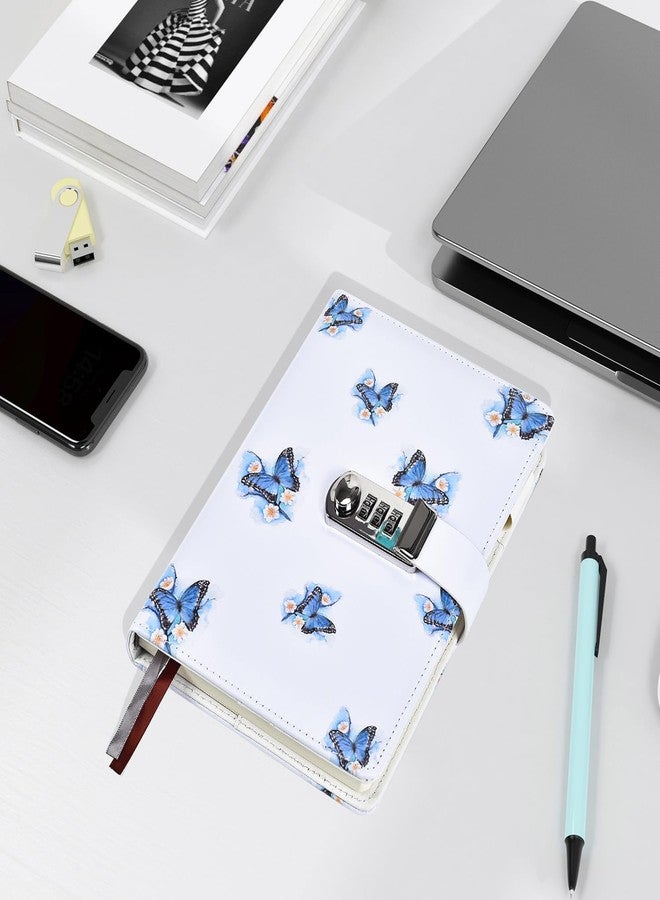 ARRLSDB A5 Creative Password Journal with Lock, PU Leather Diary with Combination Lock Password Notebook Locking Journal Diary (Style 1) - Image 3