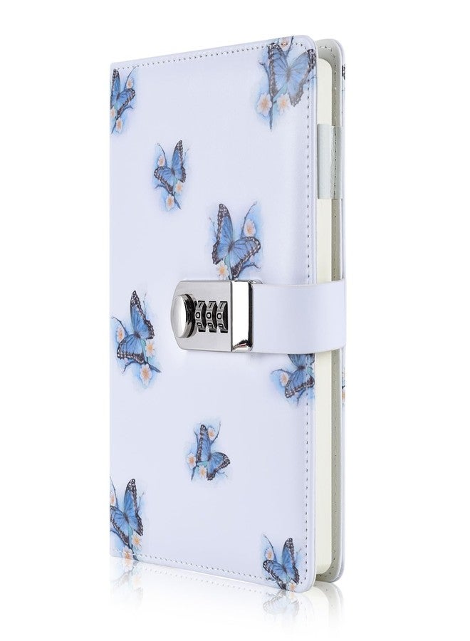 ARRLSDB A5 Creative Password Journal with Lock, PU Leather Diary with Combination Lock Password Notebook Locking Journal Diary (Style 1) - Image 1