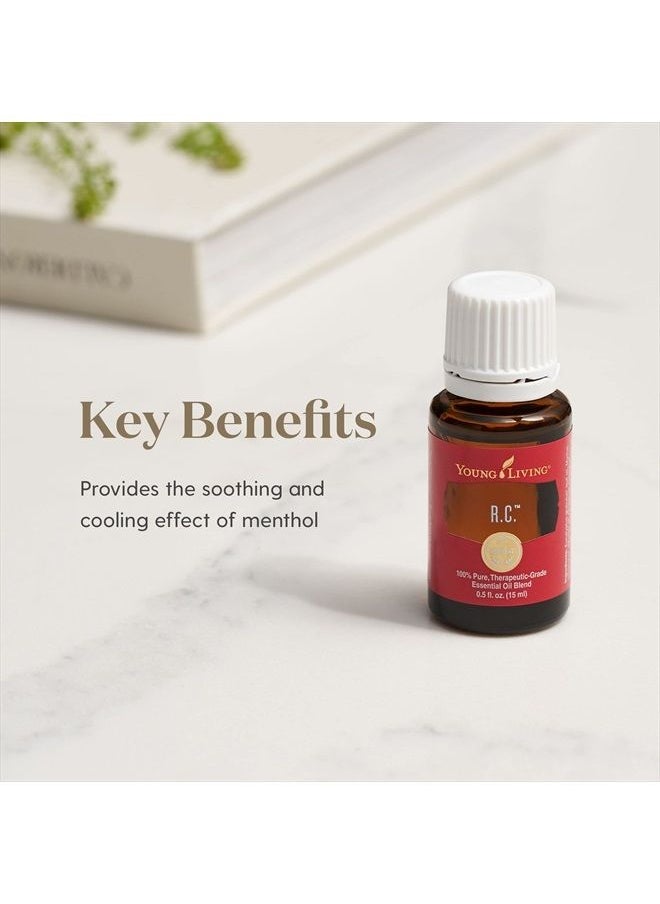 Young Living - R.C. Essential Oil Blend 15ml - A Powerful Combination of Cypress, Spruce, Eucalyptus, Myrtle, Pine, and More for a Refreshing and Uplifting Aroma - Image 1