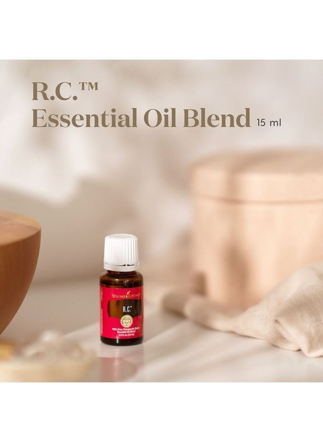 Young Living - R.C. Essential Oil Blend 15ml - A Powerful Combination of Cypress, Spruce, Eucalyptus, Myrtle, Pine, and More for a Refreshing and Uplifting Aroma - Image 1