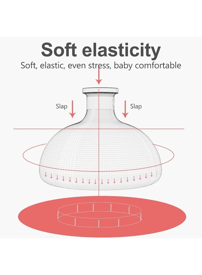 Healifty 2Pcs Silicone Palm Chest Percussion Cup Chest Physical Therapy Cup Pressure Drum Massage Treatment for Expectoration - Image 2