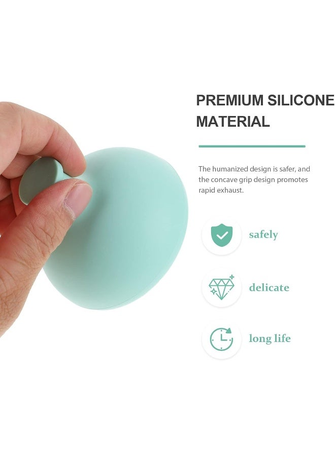 Healifty 2Pcs Silicone Palm Chest Percussion Cup Chest Physical Therapy Cup Pressure Drum Massage Treatment for Expectoration - Image 4