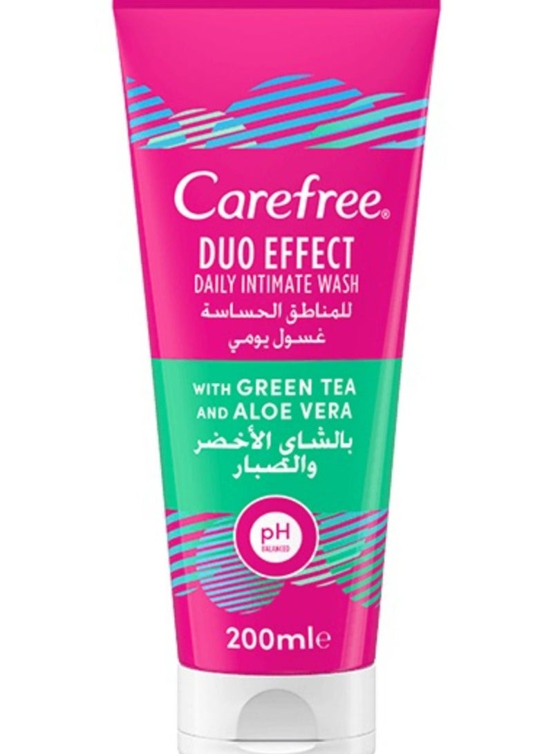 كيرفري غسول يومي للمنطقة الحساسة بتأثير ثنائي مع الشاي الأخضر والصبار ٢٠٠ مل