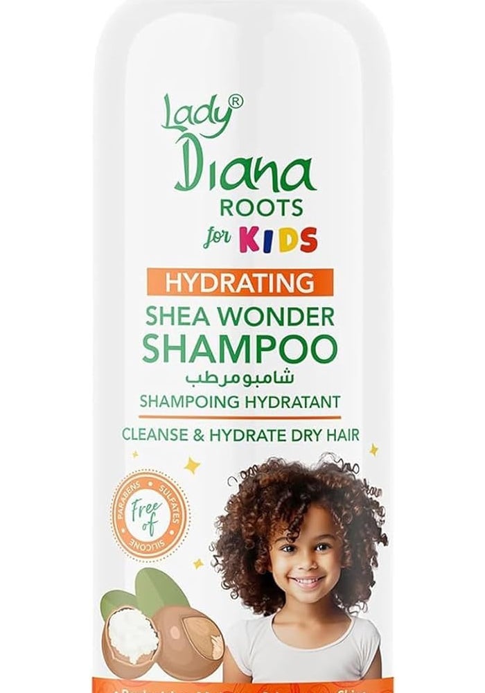 Lady Diana Roots Kids Shea Wonder Shampoo 480ml - Gentle and Nourishing Hair Wash for Soft, Smooth, and Healthy Hair - Image 1