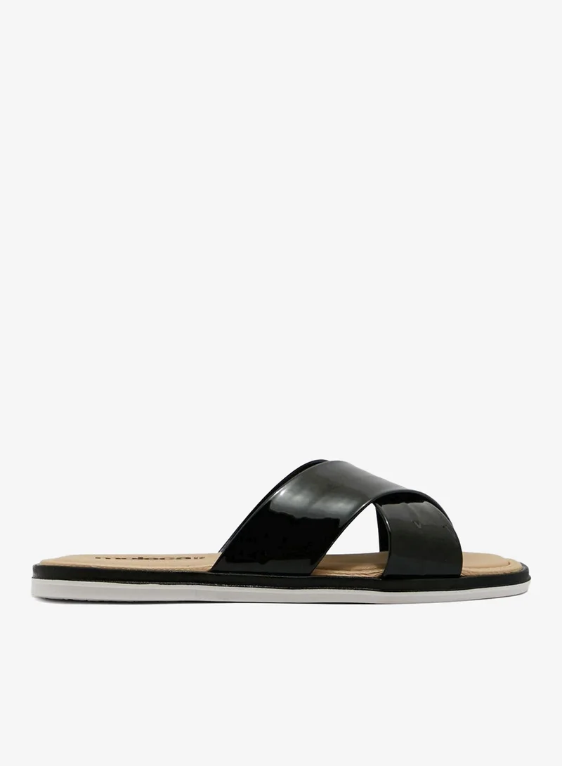 Moleca Casual Cross Strap Flat Sandals