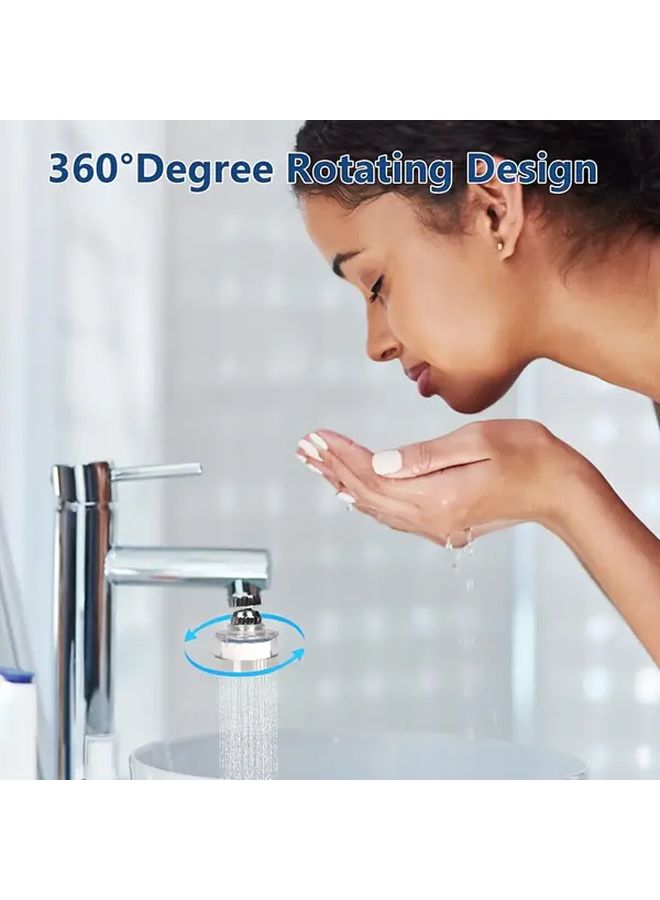 Water Filter Set With 6 Replacement Cartridges Rotating Faucet Filter For Bathroom Sink - Image 3