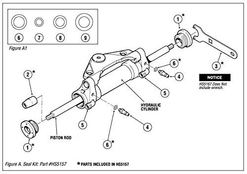 SeaStar طقم ختم Dometic SeaStar، HS5157، مع مفتاح - Image 2