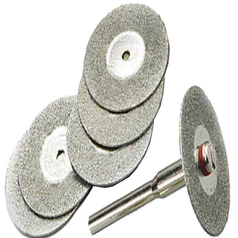 DIY Crafts Diy Crafts India 152 40 Mm Diamond Discs Emery Cutting Blades Drill Bit Mandrel for Dremel Multicolor 5 Piece  - Image 1