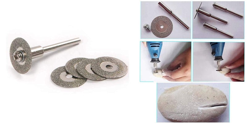 DIY Crafts Diy Crafts India 152 40 Mm Diamond Discs Emery Cutting Blades Drill Bit Mandrel for Dremel Multicolor 5 Piece  - Image 4