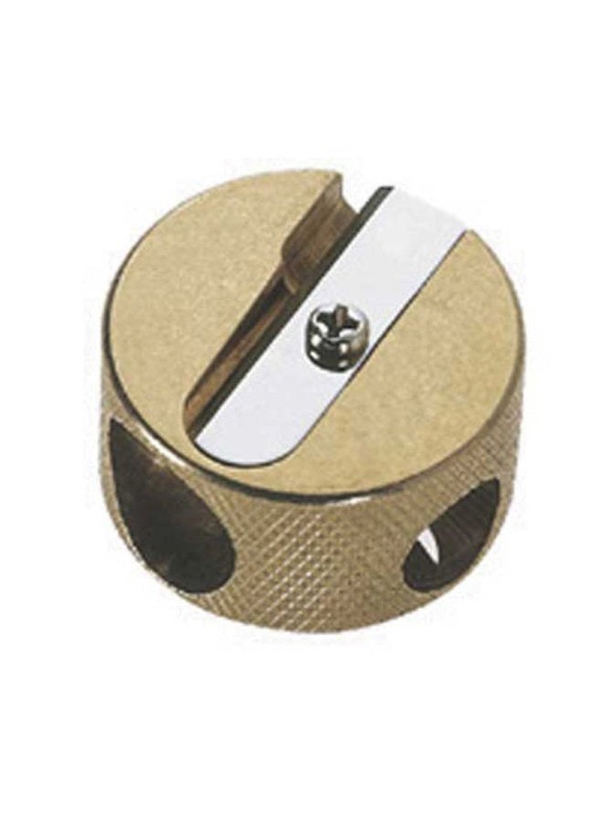 Brass Round Double Hole Sharpener