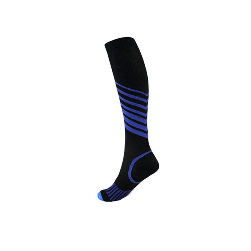 Youlijian Nylon Silk Compression Socks Multicolor Pressure Compression Sports Socks For Men And Women Running Long Barrel Sports Socks - Image 1