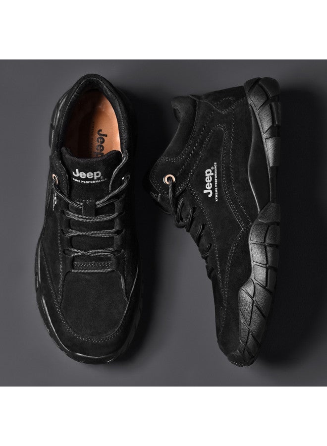 Jeep Autumn/winter】couple's Fashion High-top Minimalist Versatile Casual Shoes Classic Retro Sneakers Couple Boots - Image 4