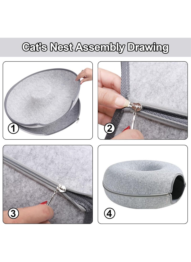 Coodipet Donut Design Cat Tunnel Bed - Image 4