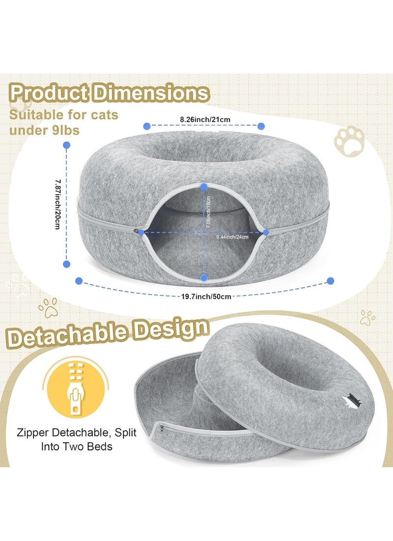 Coodipet Donut Design Cat Tunnel Bed - Image 2
