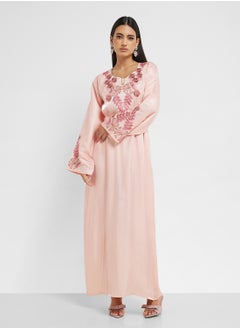 hayas closet Emroidered Belted Jalabiya  - Image 4