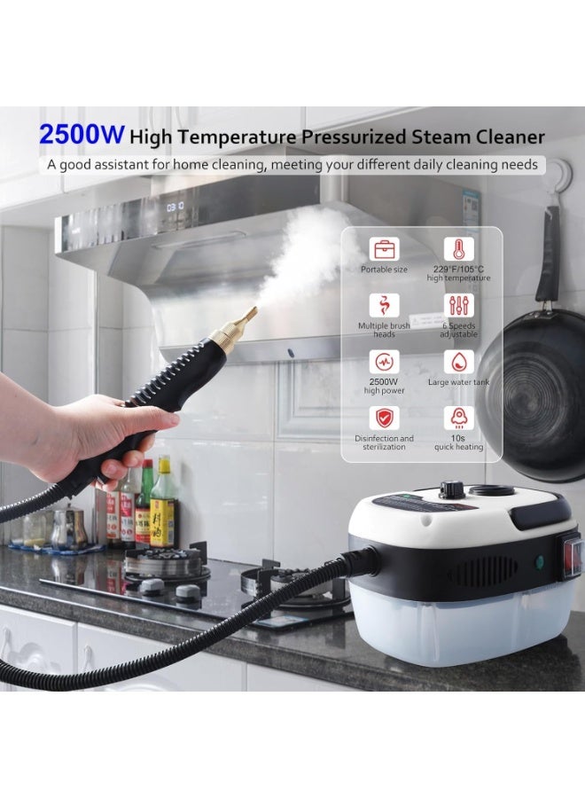 GLEVAR Portable Steam Cleaning Machine – High Pressure Handheld Steamer for Home & Kitchen, Deep Cleaning Solution for Appliances, Tiles, Bathroom, Floors, Eco-Friendly Chemical-Free Cleaning - Image 5