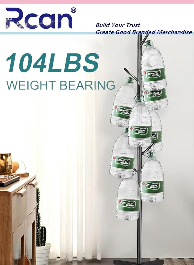 Rcan Metal Coat Rack Modern Coat Hanger Stand with 8 Hooks Freestanding Coat Rack with Cross Base for Hanging Scarf Bag Jacket Coat - Image 5