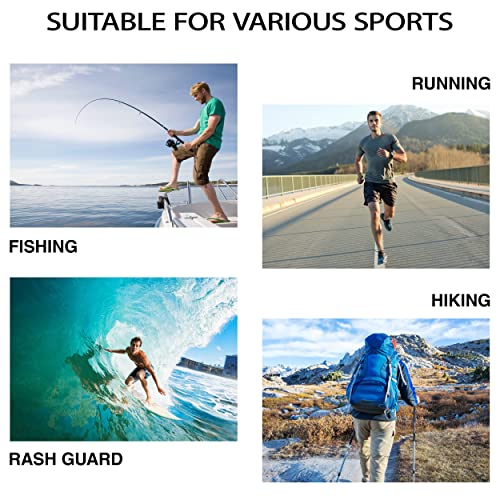 WELIGU Men's UPF 50+ Sun Protection Hoodie Shirt Long Sleeve SPF Fishing Outdoor UV Hiking Shirts Lightweight White XX-Large - Image 5