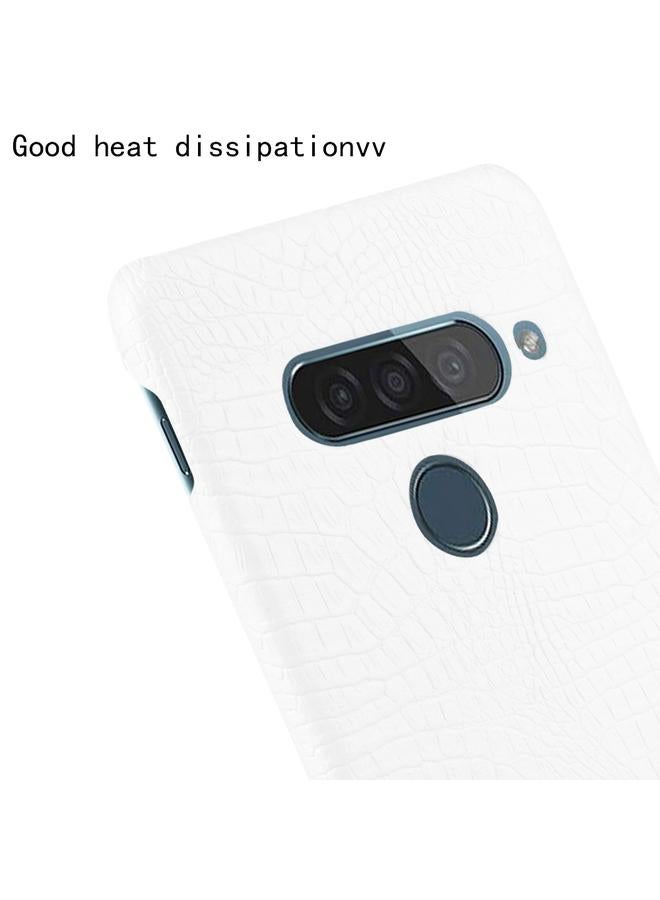 اس-توب جراب لهاتف LG G8S ThinQ مقاوم للصدمات مصنوع من جلد التمساح PC + PU - Image 5