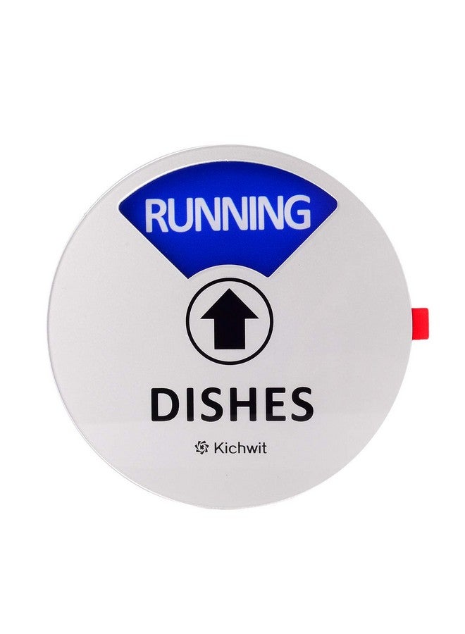 Kichwit Kichwit Dishwasher Magnet Clean Dirty Sign Indicator with Running and Empty Options, Works on All Dishwashers, Non-Scratch Strong Magnetic Backing, Residue Free Adhesive Included, 4 Inch, Silver - Image 4