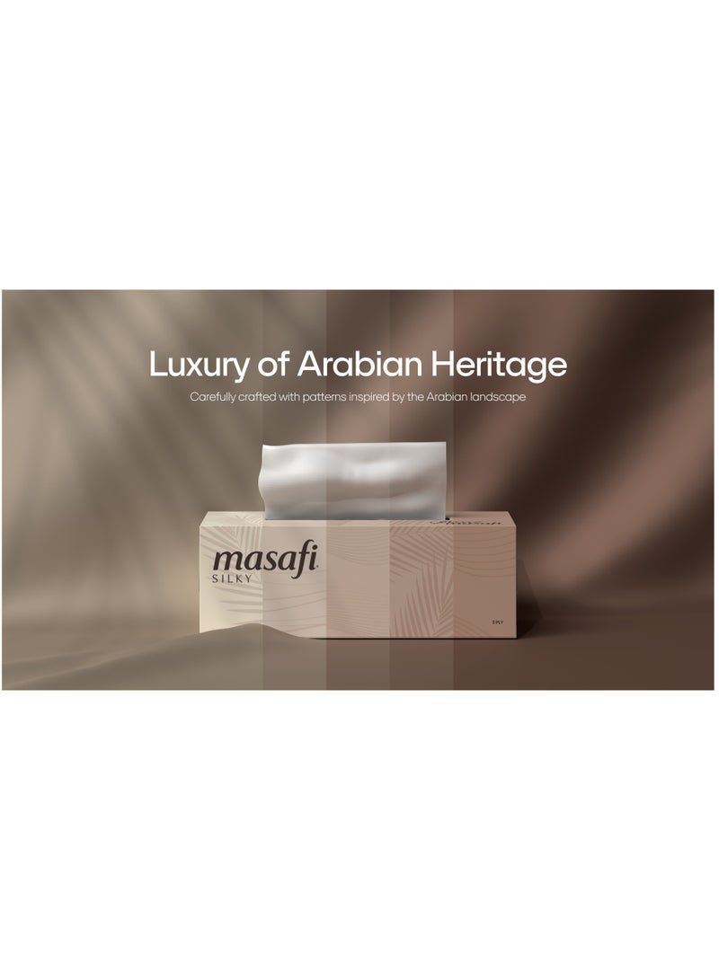 Masafi Silky Tissue 96 Sheets x 3 Ply Pack of 5 - Image 2