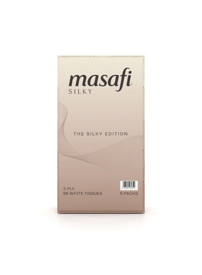 Masafi Silky Tissue 96 Sheets x 3 Ply Pack Of 5 - Image 3