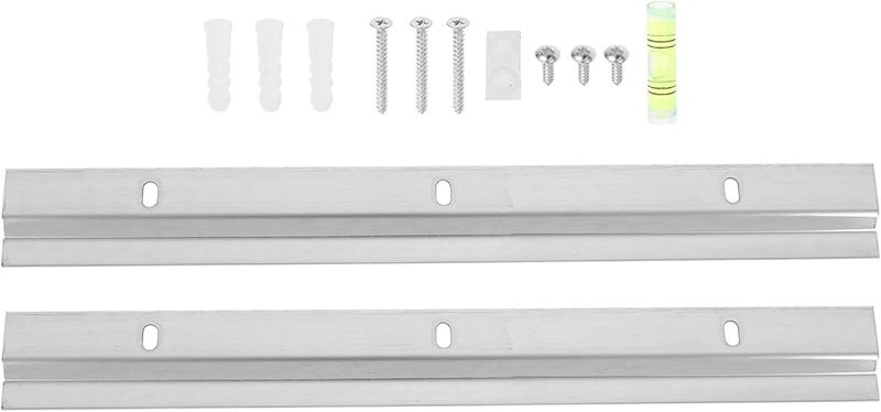 2Pcs Heavy Duty Iron Picture Hanging Kit Wall Mount Brackets For Mirrors Frames Artwork - Image 1