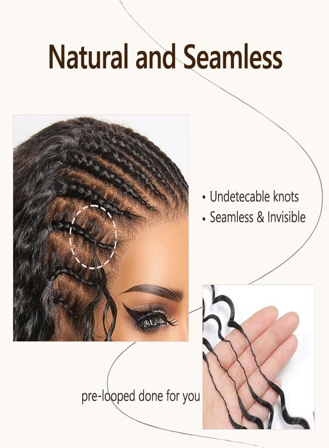 ASHINE Miracle Knots Crochet Human Hair Pre-Separated Feather Human Crochet Hair for Black Women 16 Inch 50g Natural Black Deep Wave Extension 50 Strands for Summer - Image 3