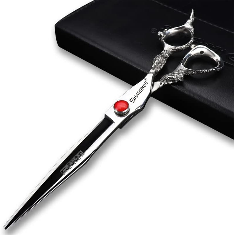 SHARONDS Hair Cutting Scissors Hairdressing Scissors Thinning Scissor Professional Barber Salon Home Shear For Men Women 75 inch flat