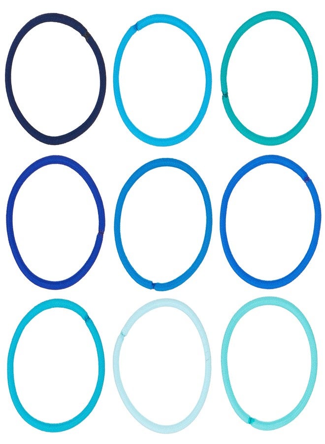 Expressions 216-Piece Hair Ties Value Pack: 4mm Elastics in Shades Of Blue, No Metal Bands for Women, Durable Ponytail Holders for Thick, Curly and All Hair Types - Image 2