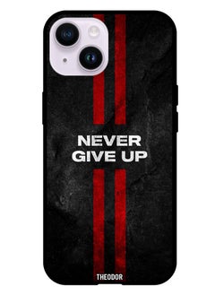 Protective Case Cover For Apple iPhone 14 6.1" 2022 Never Give Up Stripes
