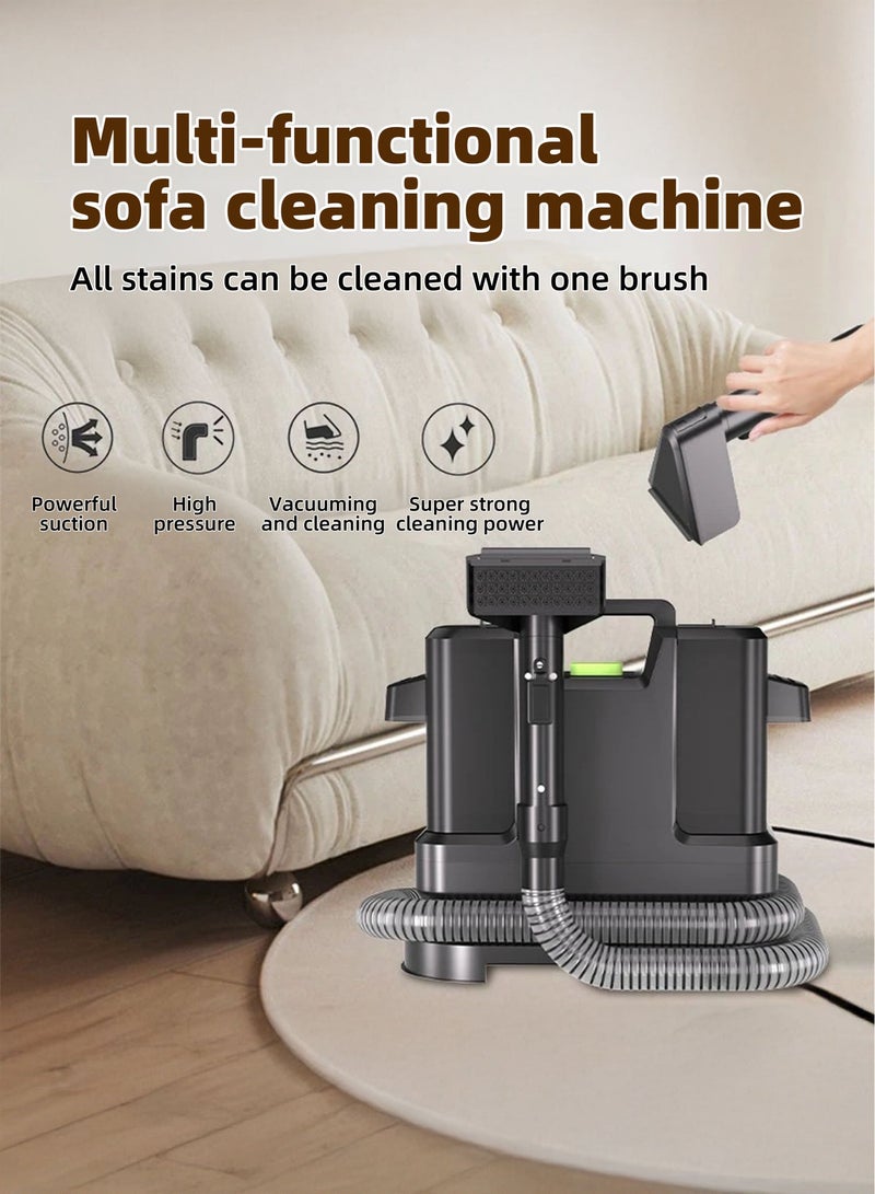 ET-LIFE Carpet Cleaner Wired Dry & Wet Cleaner, Removes Tough Spot & Stain, Easy To Use on Multi Surfaces: Sofa, Car And Upholstery 500W Black - Image 2