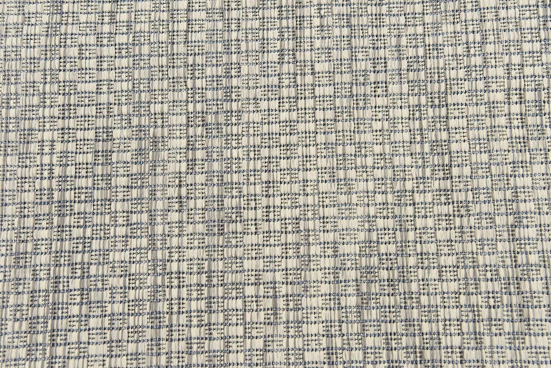 Unique Loom Collection Casual Transitional Solid Heathered Indoor/Outdoor Flatweave Area Rug (2' x 6' 1" Runner, Light Gray/Ivory) - Image 4