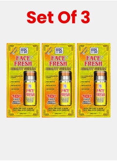 Face Fresh Set of 3 Face Beauty Serum - Glutathione & Beeswax, Increases Firmness, Clears Pimples & Acne, Removes Fine Lines and Wrinkles, For All Skin Types 10ml 