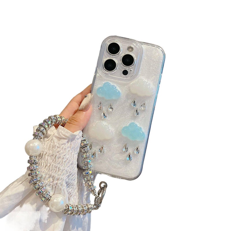غطاء واقي، حماية من السقوط، مقاوم للصدمات لـ iPhone 15 / 15 Plus / 15 Pro / 15 Pro Max، شفاف، سيليكون من السيليكون - Image 3